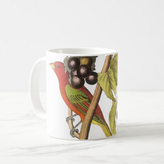 Mug Tanager d'été par Audubon (Devant gauche)