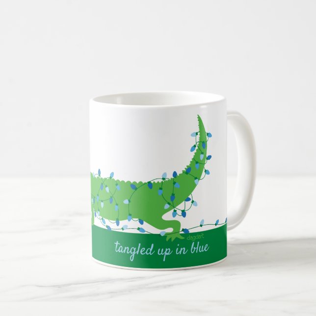 Mug Tangée dans la boue bleue (Devant droit)