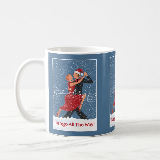 Mug Tango Tout le chemin de Noël Tango Dancers (Gauche)