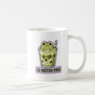 Mug Tant de Vibes Matcha Mignon Grenouille Kawaii Mème
