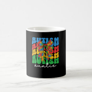 Mug Tante de l'autisme Coquette Nœud Tante de sensibil