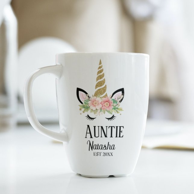 Mug Tante de licorne lunatique, faire-part de grossess (Créateur téléchargé)