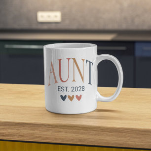 Mug Tante de saute personnalisée, Cadeau de la tante C