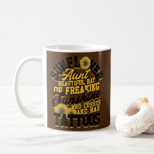 Mug Tante de tournesol beau rayon de soleil flippant