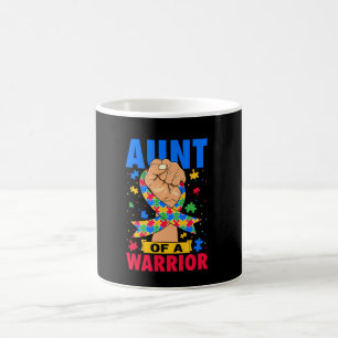 Mug Tante d'un guerrier Ruban de la journée de sensibi