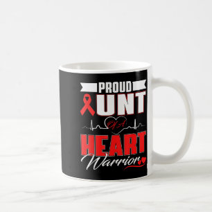 Mug Tante fière d'un guerrier du cœur Mois de sensibil