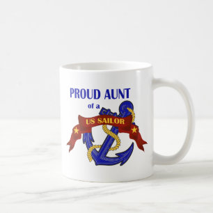 Mug Tante fière d'un marin des USA