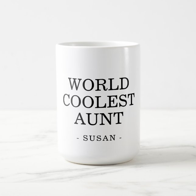 Mug Tante la plus froide du monde sur mesure (Centre)