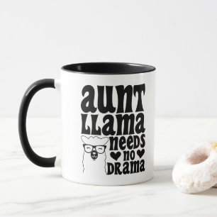 Mug Tante Lama N'a Besoin D'aucun Drame Tante Typograp