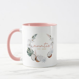 Mug Tante Pampa rose de palme tropicale