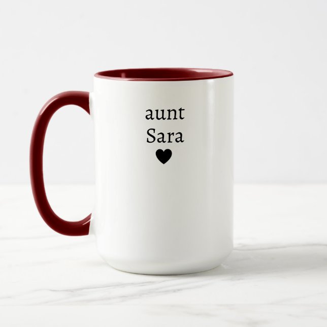 Mug Tante Personnalisée Drôle  (Gauche)