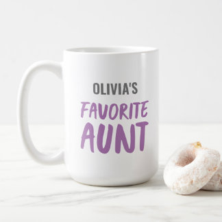 Mug Tante préférée personnalisée