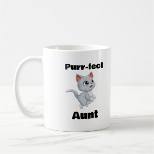 Mug Tante Purr-fect, Drôle Amoureux des chats