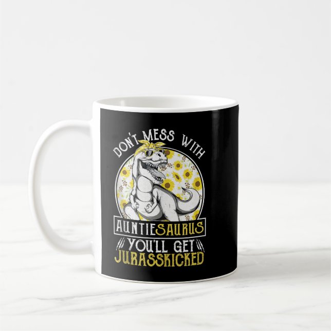 Mug Tante Saurus Jurasskicked Sunflower T Shirt, Tante (Gauche)