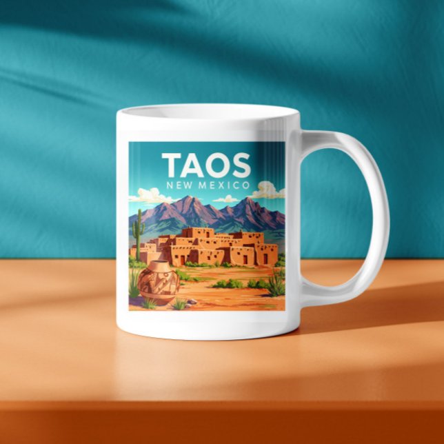 Mug Taos vintage Nouveau-Mexique (Créateur téléchargé)