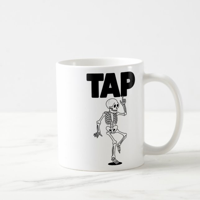 Mug Tap Dance Lover Skeleton Danser Professeur Danser (Droite)