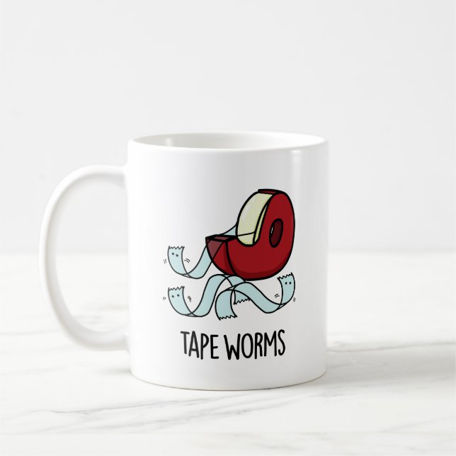 Mug Tape Vers Drôles de Blagues de Ruban Adhésif  (Gauche)
