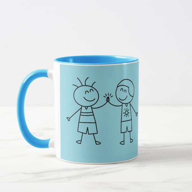 Mug Tapez dans la main poing levé (Gauche)