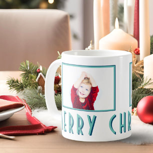 Mug Tapez Merry Christmas Typography 2 Photos