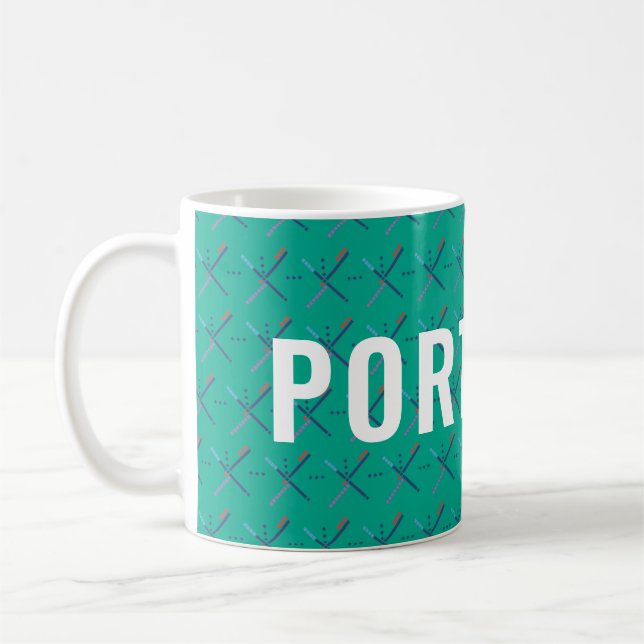 Mug Tapis aéroport PDX | PORTLAND (Gauche)