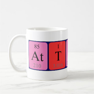 Mug Tapis de nom de table périodique Atticus