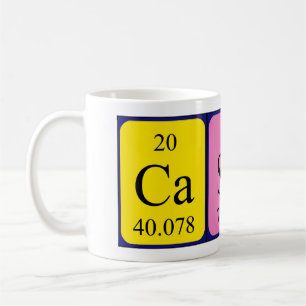 Mug Tapis de nom de table périodique Casen