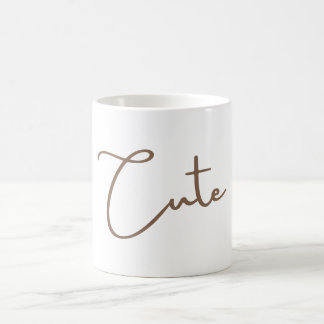 Mug Tapis minimaliste de typographie esthétique - Lett