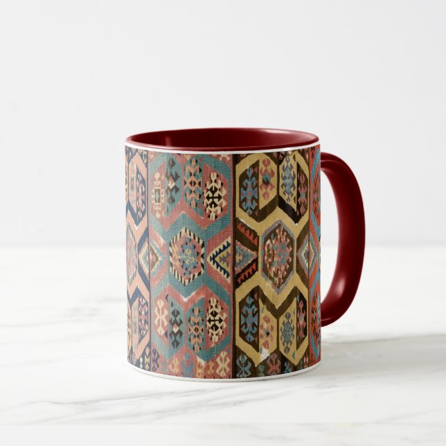 Mug Tapis Oriental Kilim Turc Persan (Devant droit)