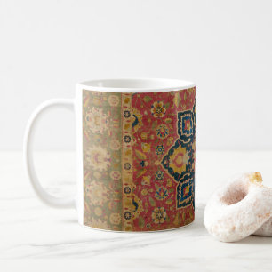Mug Tapis persan asiatique Kashan en or rouge