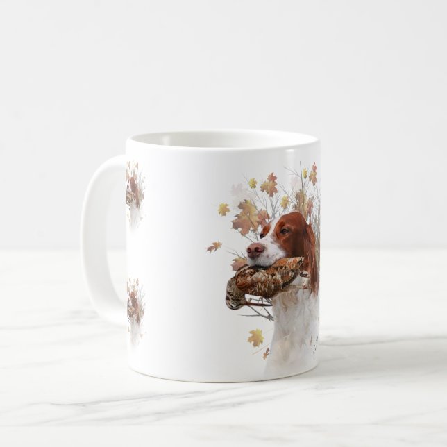 Mug Tapisserie épanienne bretonne Métal Imprimer Café (Devant gauche)