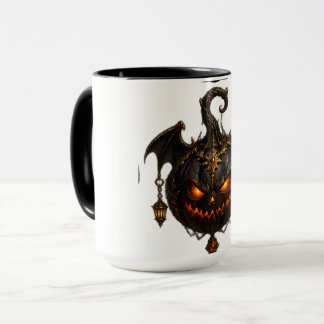 Mug Tapisserie murale de citrouille d'Halloween gothiq
