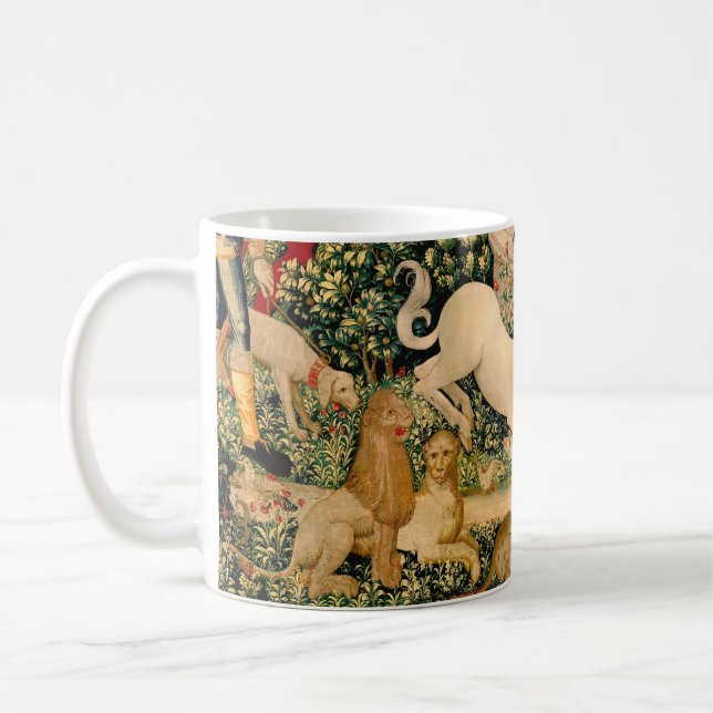 Mug Tapisseries de licorne médiévale Impression : Met  (Gauche)