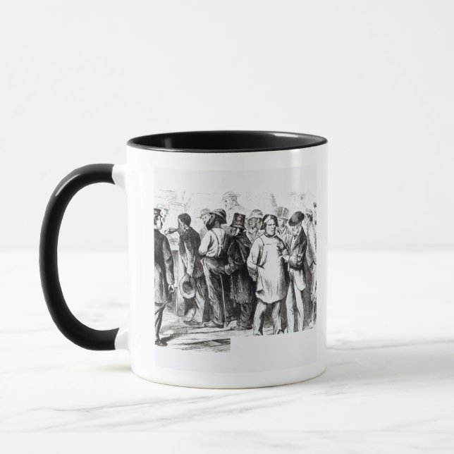 Mug Tapissez les Baggers, 1860s en retard (gravure) (Gauche)