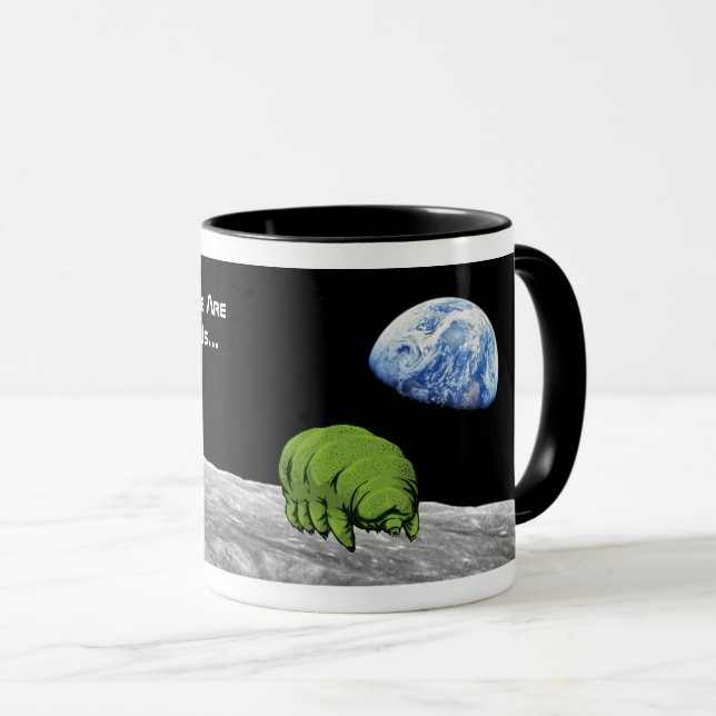 Mug Tardigrade On Moon Funny NASA Apollo 8 (Devant droit)