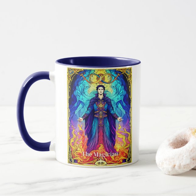 Mug Tarot Card The Magician (Avec donut)