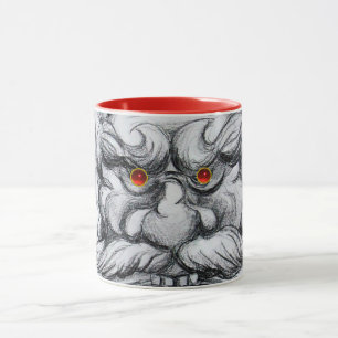 Mug TAROT, IMAGINAIRE GROTESQUE MASK noir blanc rouge