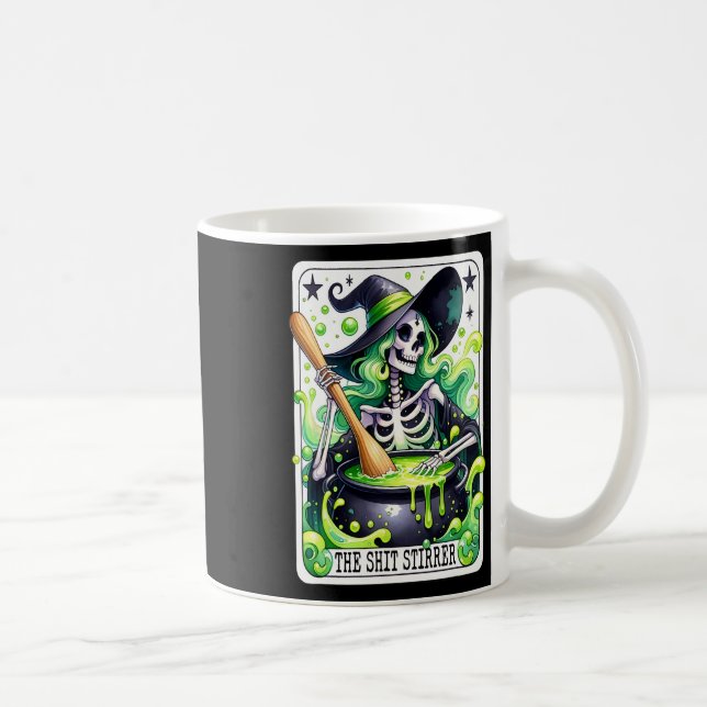 Mug Tarot Le Stirrer Funny Halloween Sorcière Carte Ta (Droite)