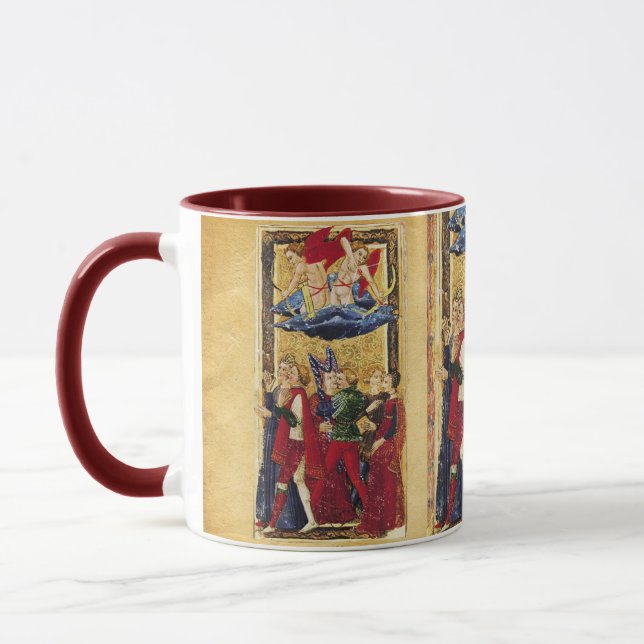 MUG TAROTS DE RENAISSANCE ANTIQUE, MONOGRAMME GEM DES  (Gauche)