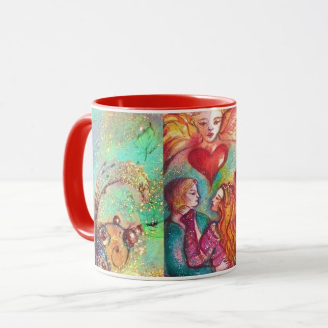 Mug TAROTS PERDUS OMBRES, AMOUREUX Coeur de la Saint-V (Devant gauche)