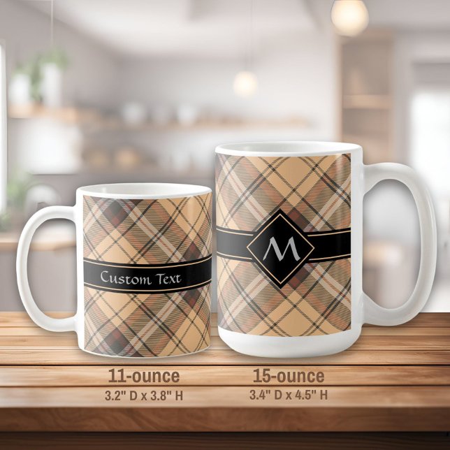 Mug Tartan beige et Brown (Créateur téléchargé)