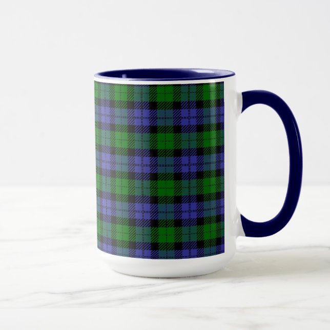 Mug Tartan bleu et vert (Droite)