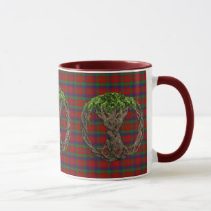 Mug Tartan de Robertson de clan et arbre de la vie
