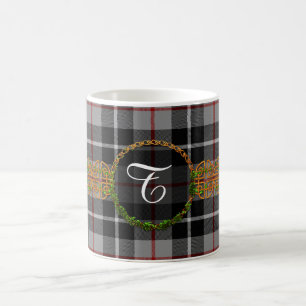 Mug Tartan de Thompson de monogramme