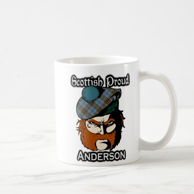 Mug Tartan du Clan Écossais Anderson Écossais (Droite)