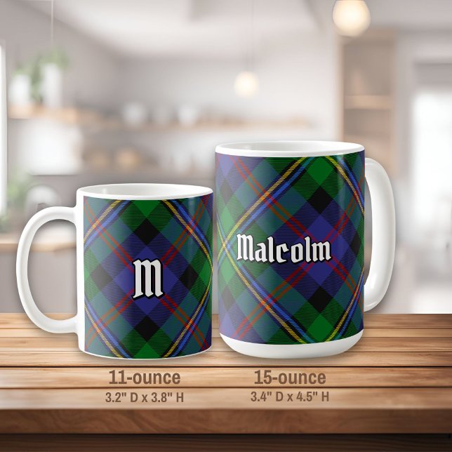 Mug Tartan du clan Malcolm (Créateur téléchargé)