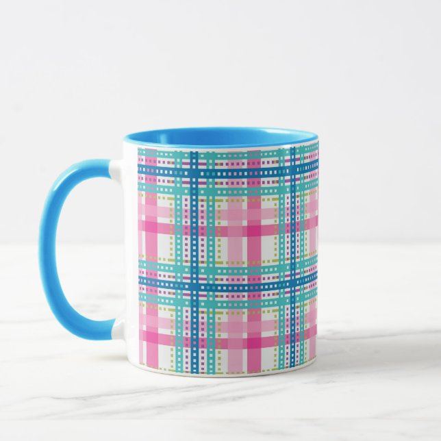 Mug Tartan, motif de plaid (Gauche)