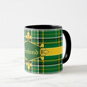Mug Tartan national de l'Irlande, personnaliser avec