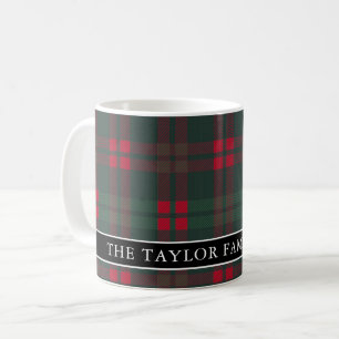 Mug Tartan Plaid Rustique Nom de Famille