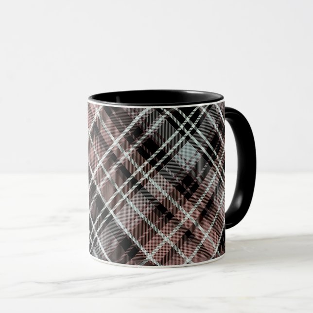 Mug Tartan plat classique (Devant droit)
