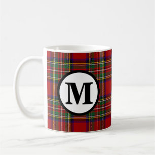 Mug Tartan Royal Stewart écossais Clan Monogramme
